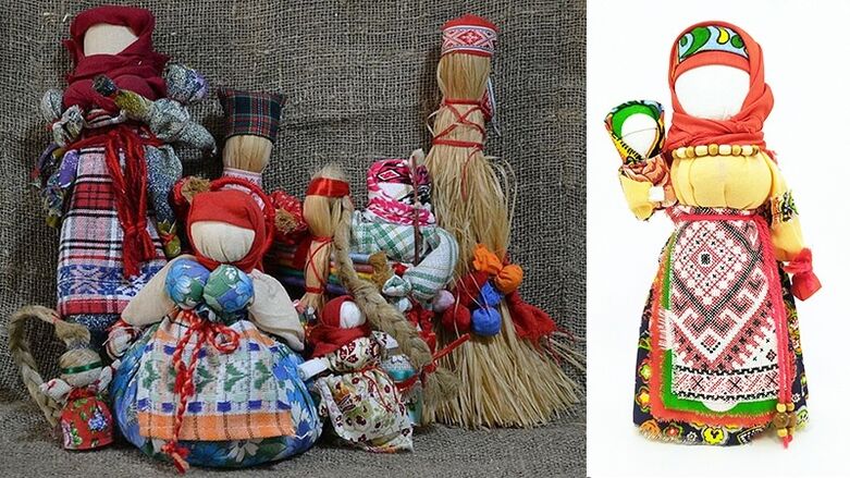 Eine Motanka-Puppe kann mit eigenen Händen hergestellt werden. 